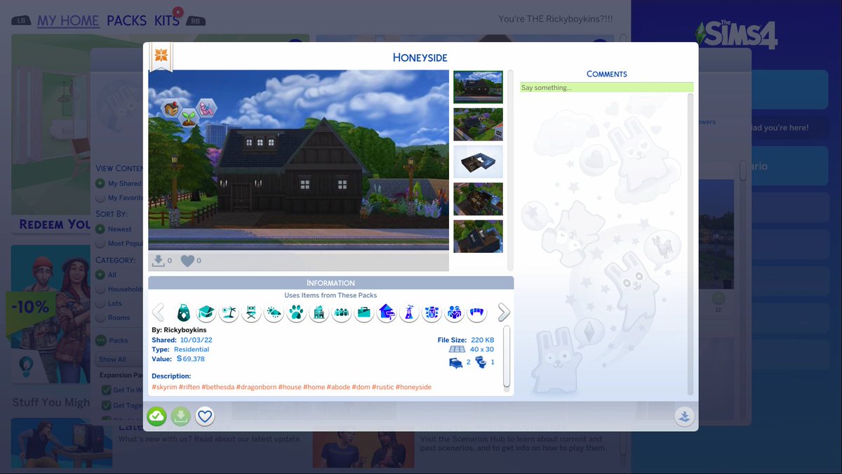 Richard52268932's tweet photo. Skyrim comes to the Sims 4-Honeyside in Riften player home. #skyrim #SkyrimSE #Bethesda #zenimax #riften #XboxShare #xboxonex #TheSims4 #Sims4 #ContentCreator #honeyside #Polska https://t.co/T2QcVBq6u9