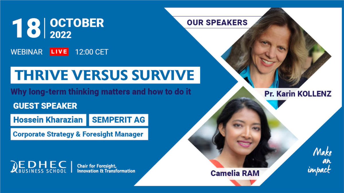 You are interest by how to increase your skills to be the best leader ? 
Join us on October 18th at 12:00 CET to embark on these questions with Professor <a href="/karinkollenz/">Karin Kollenz</a>  and Camelia Ram. Join by guest speaker Hossein Kharazian from SEMPERIT AG.
👉 ow.ly/7RWH50KZUV7