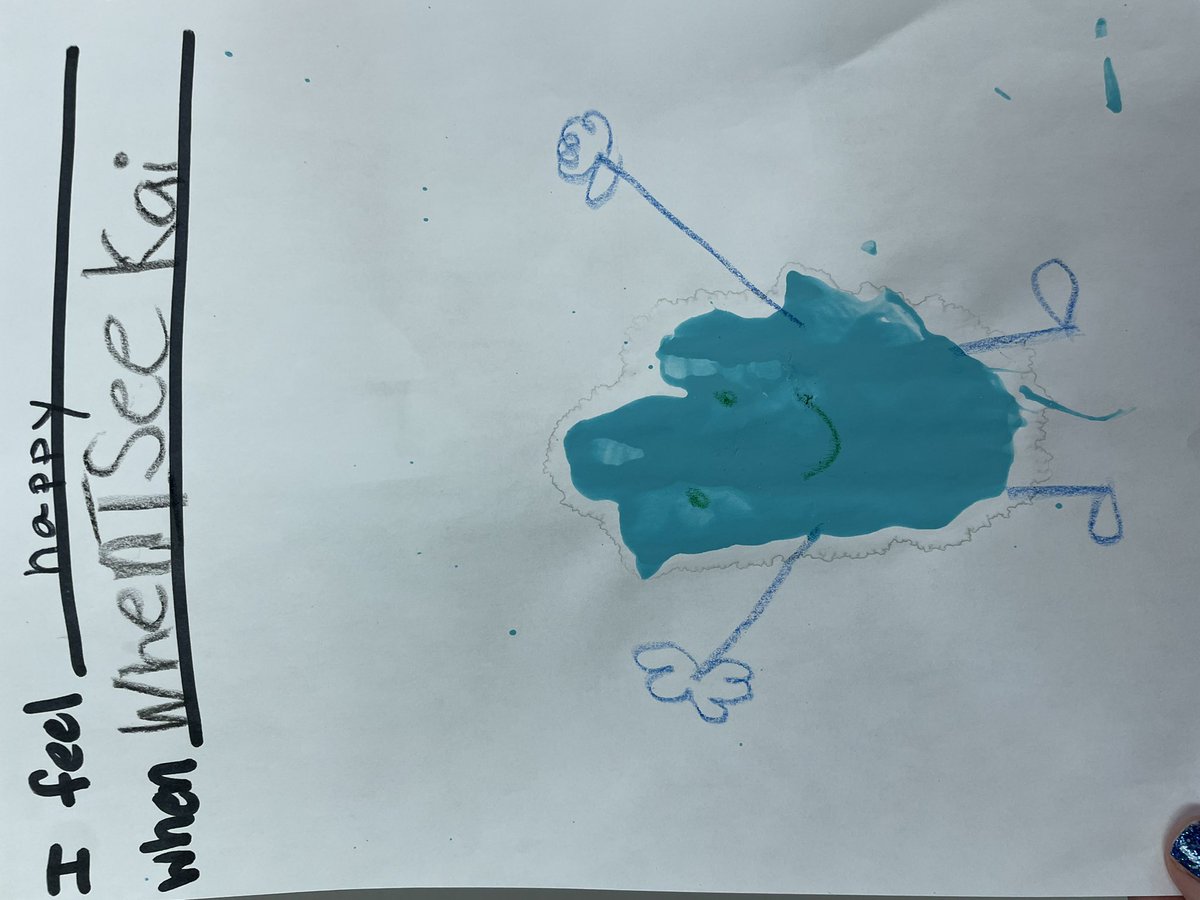 VGashlin's tweet image. Feeling face monsters to work on feeling identification (in preparation to learn “I statements”).