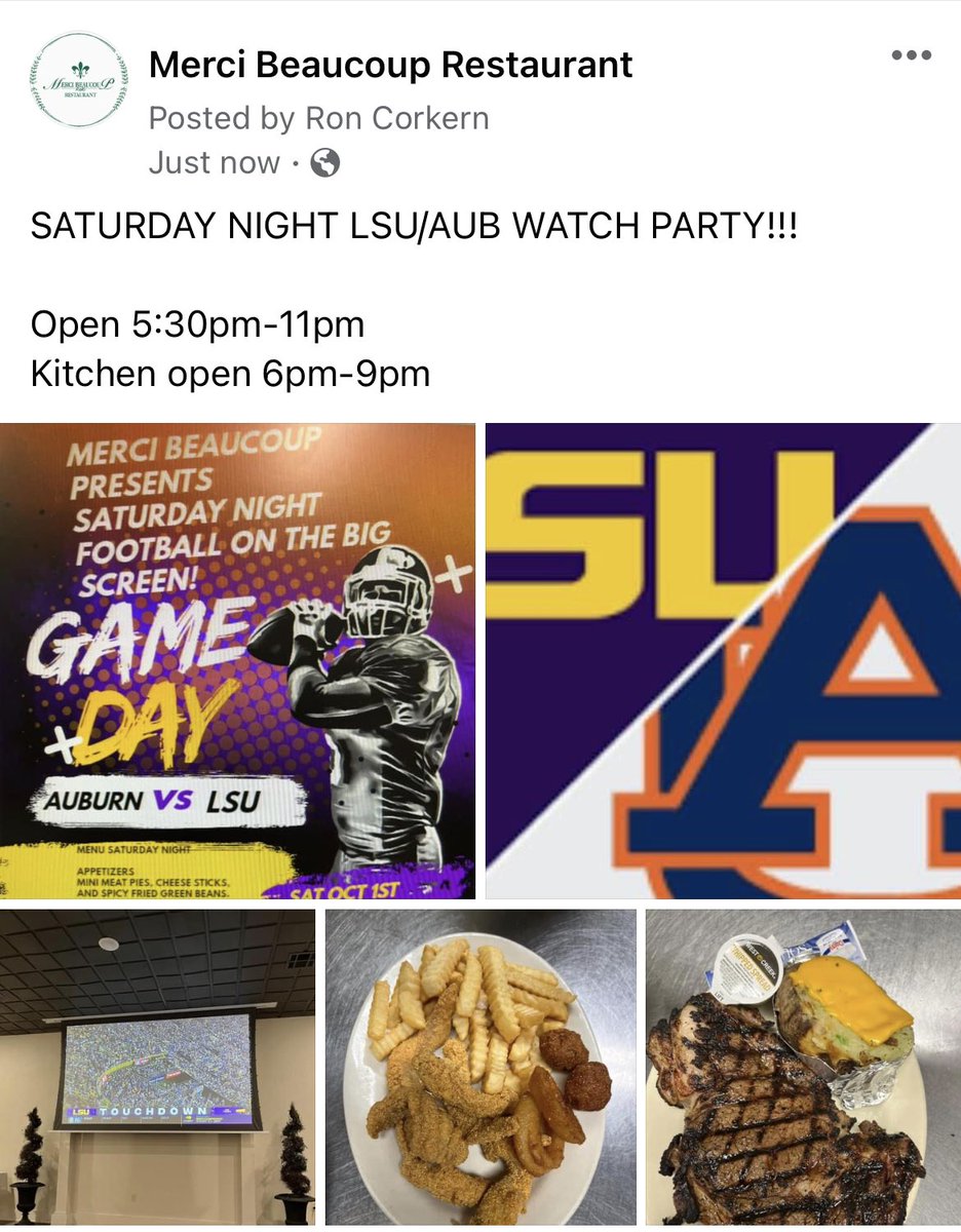 MerciBeaucoupLa's tweet photo. Great time sat night watching lsu vs aub! https://t.co/J0Ude7UrIZ