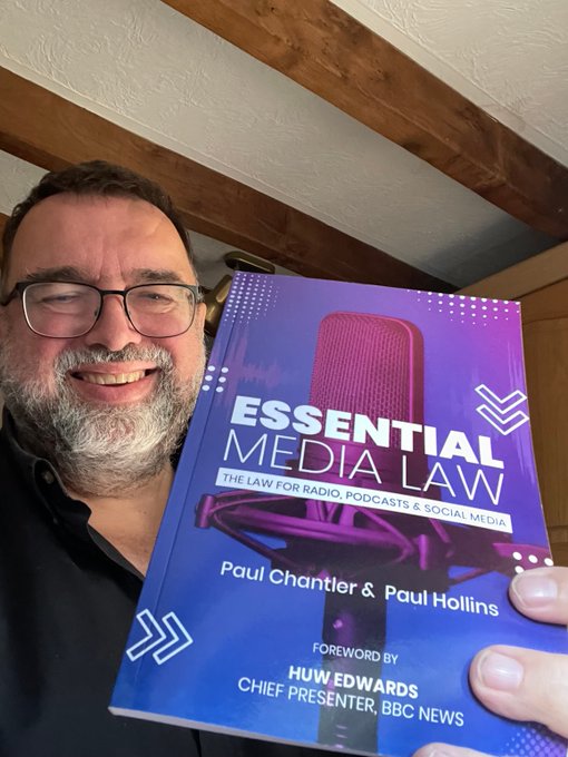 Thanks to everyone who's picked up a copy of my new book, Essential Media Law. You've even managed to make @PaulChantler smile! :)