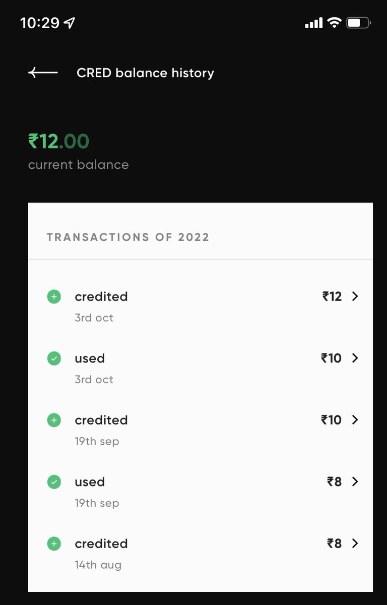 ritik_818's tweet photo. Recharged for ₹10 talktime with CRED cashback and received ₹12 as cashback for doing this transaction. 

Drop in your quotes for my GST return filing😎
#feelingRich with @CRED_club and 2 othe₹s https://t.co/Rs2jjMGiUF