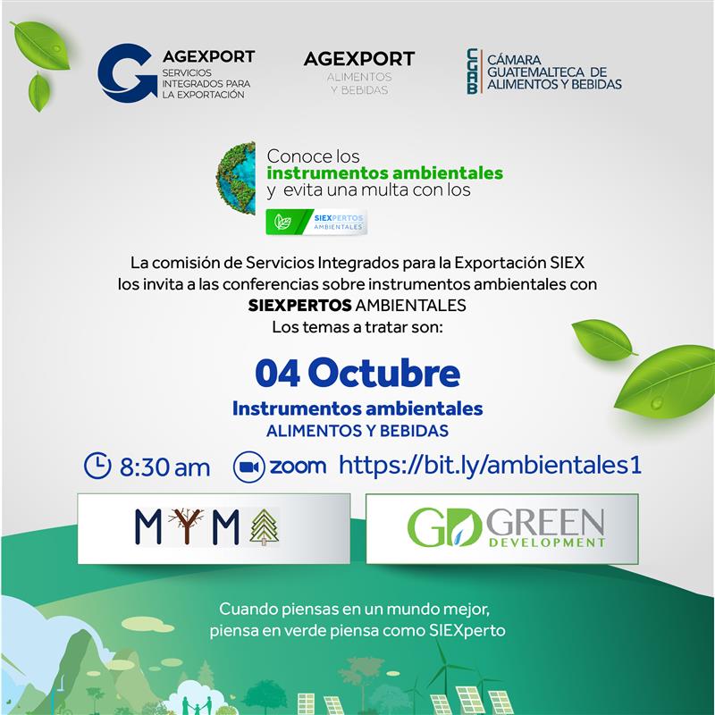 Te invitamos con <a href="/SiexDeAgexport/">@SIEXdeAGEXPORT</a> a conocer más sobre el vencimiento de la prórroga para las licencias ambientales indicada por el MARN según el acuerdo 402-2021 
bit.ly/ambientales1