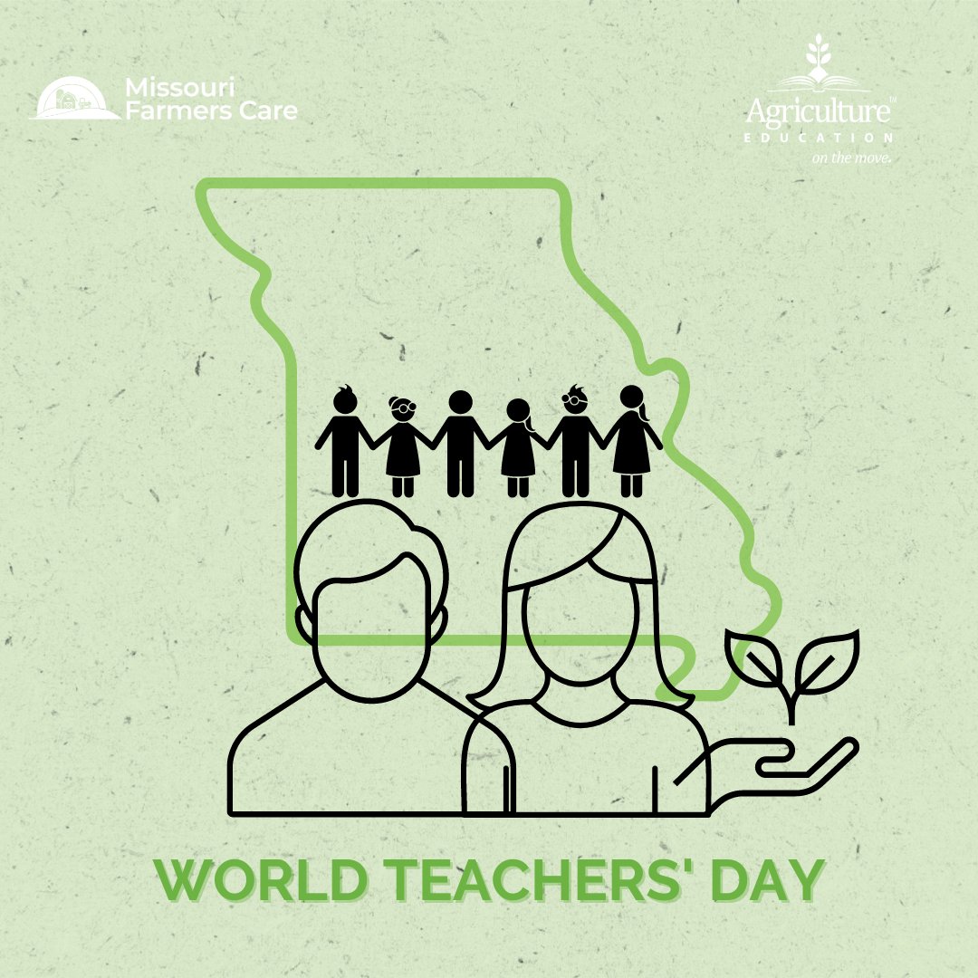 Teachers -- they mold our future generations.

Today we say "thank you" to all our Ag Education on the Move™ educators that are dedicated to ensuring our future generations know and appreciate agriculture.

#OnTheMove | #MoFarmersCare