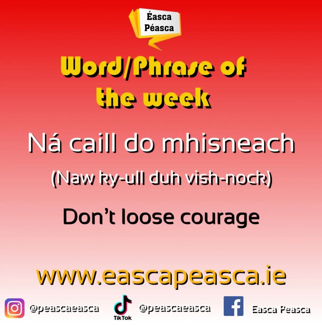 Sarsfields91's tweet image. Each week we will have a simple word or phrase of the week. Try using the word or phrase throughout the week and become comfortable using Irish in your day to day life🍀. 

#onlinecourse #onlinecourses
#irishschool #backtoschool #wordoftheweek #Gaeilge #irish #learnirish