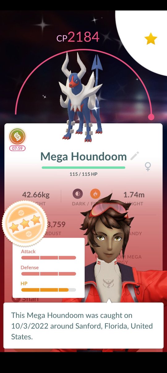 TharealMrRogers's tweet photo. I love adding new #MegaPokemon to my #Pokedex in #PokemonGO #ShinyPokemon #Houndoom #ShinyCheck #October #HouseSpawn https://t.co/upOg4bIb6q