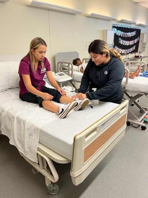 HCTC Patient Care Technician students practicing their skills...real-world learning! <a href="/MrsNurseKinder/">Katie Kinder</a> <a href="/EMSISD_CTE/">EMSISD CTE</a> <a href="/EMSISD/">EMS ISD</a> <a href="/KimTraylor01/">Kimberly Traylor</a> #emsproud #HCTCready