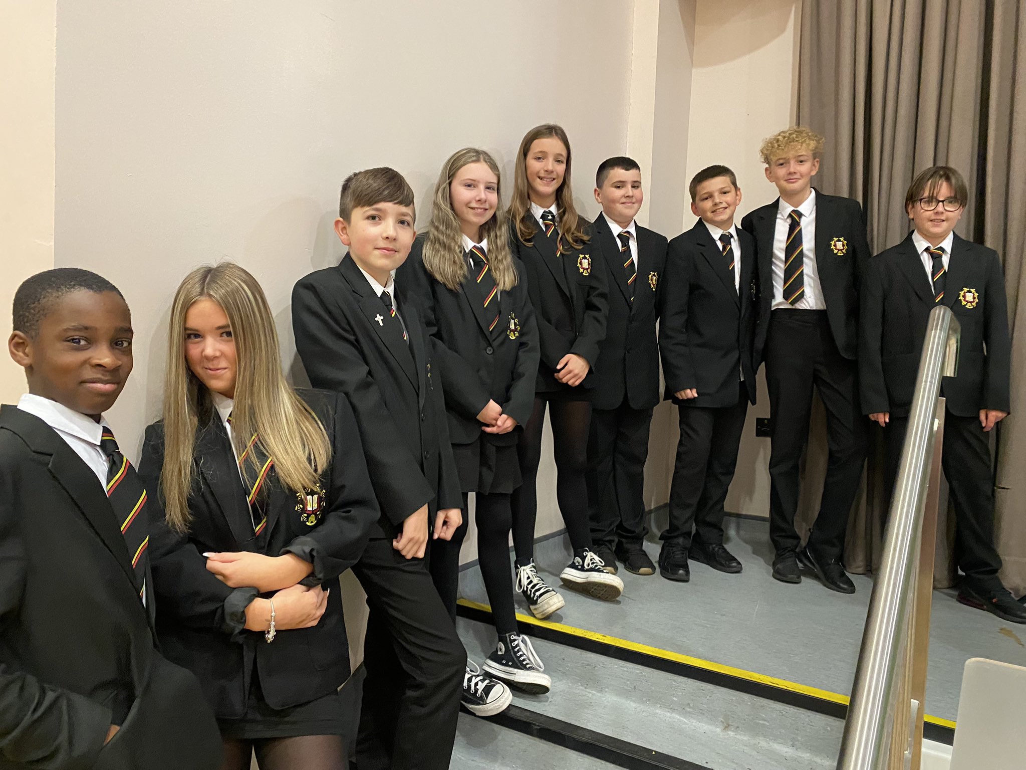 St Ambrose High on Twitter "Look how smart our S1 look as they wait in