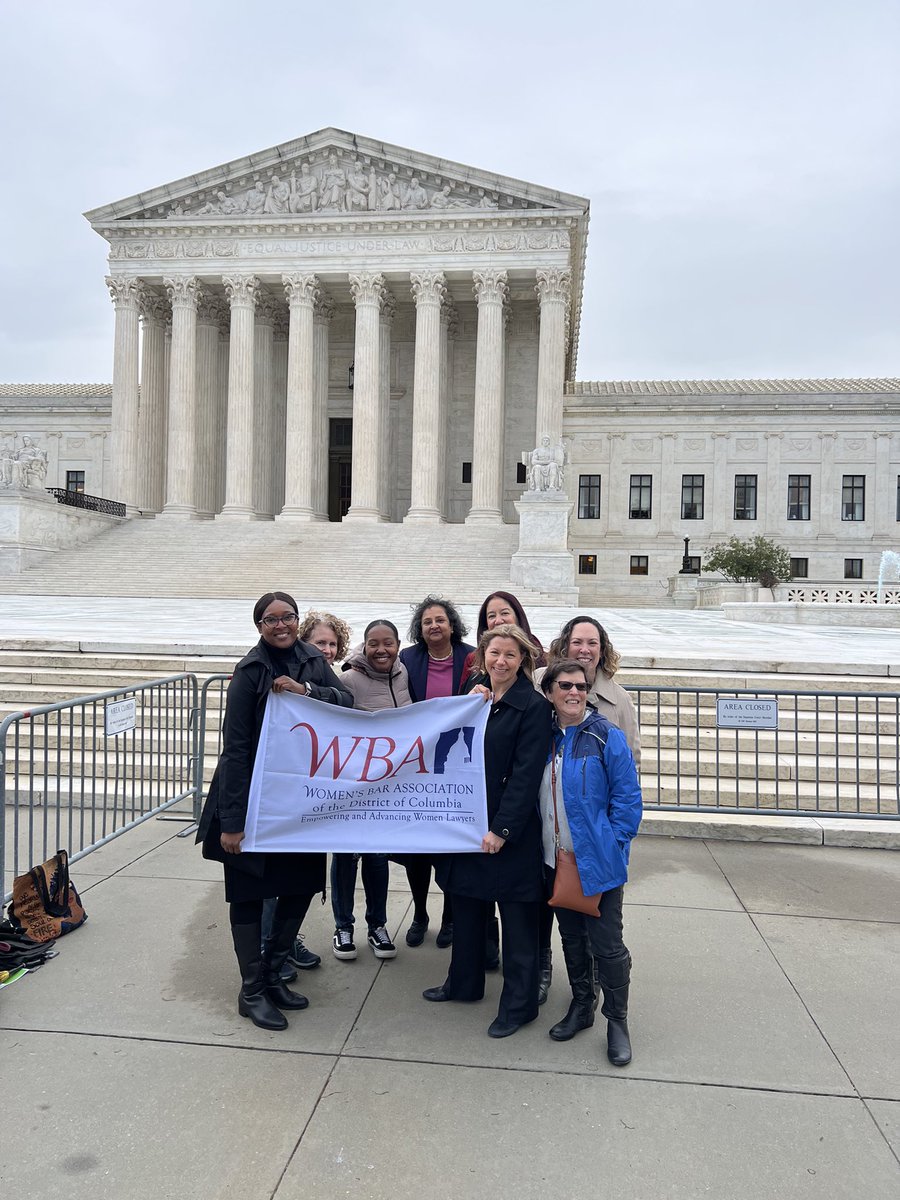 jilldash's tweet photo. Had to fly the @WBADC flag to welcome our past co-chair and first ever Black woman to the #SupremeCourt. https://t.co/e3qfa4uhKL