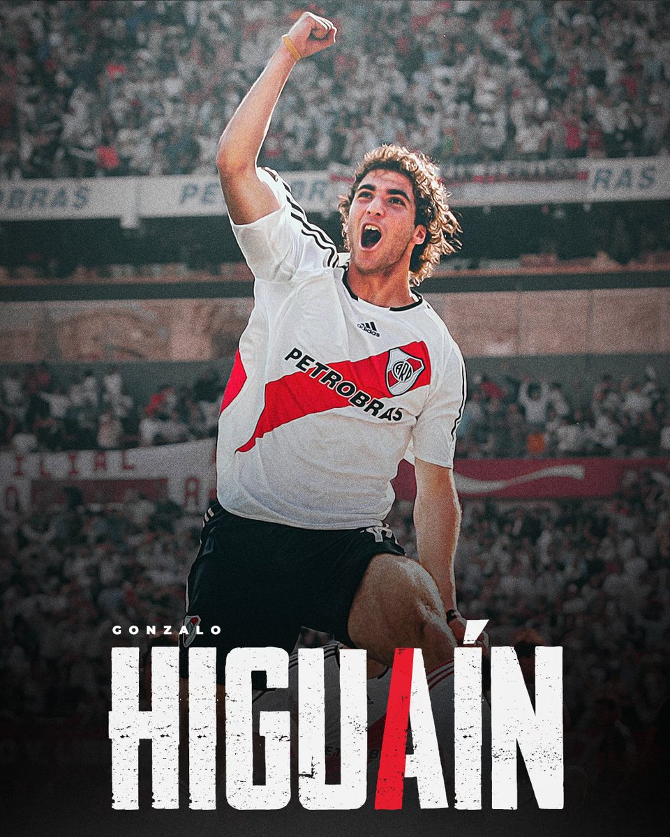 RiverPlate's tweet photo. Gonzalo Higuaín, orgullo del semillero riverplatense que dejó su marca en el fútbol del mundo, anunció el final de su carrera como jugador profesional.

¡Gracias y lo mejor en tu nueva etapa, @G_Higuain! ⚽️💪 https://t.co/SEqCY5bngb