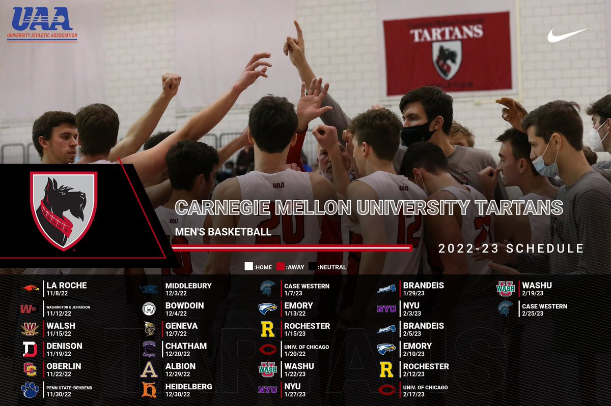 CMU_TartanHoops's tweet image. Who’s ready for some Tartan Hoops⁉️ #TartanProud