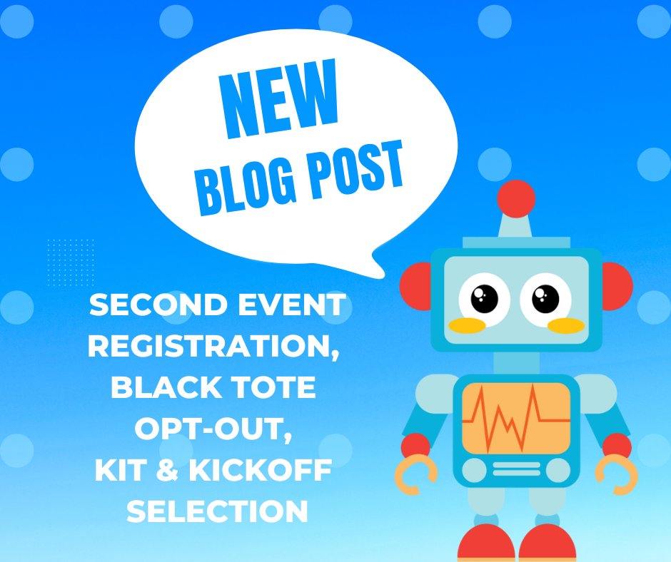 New blog post! Round 1 of Event Preferencing has wrapped-up, looking forward to Round 2 opening on October 6, and updates on Black Tote Opt-Out and Kit &amp; Kickoff Selection opening. Read more: hubs.ly/Q01nPTRy0
#CHARGEDUP #FIRSTENERGIZE