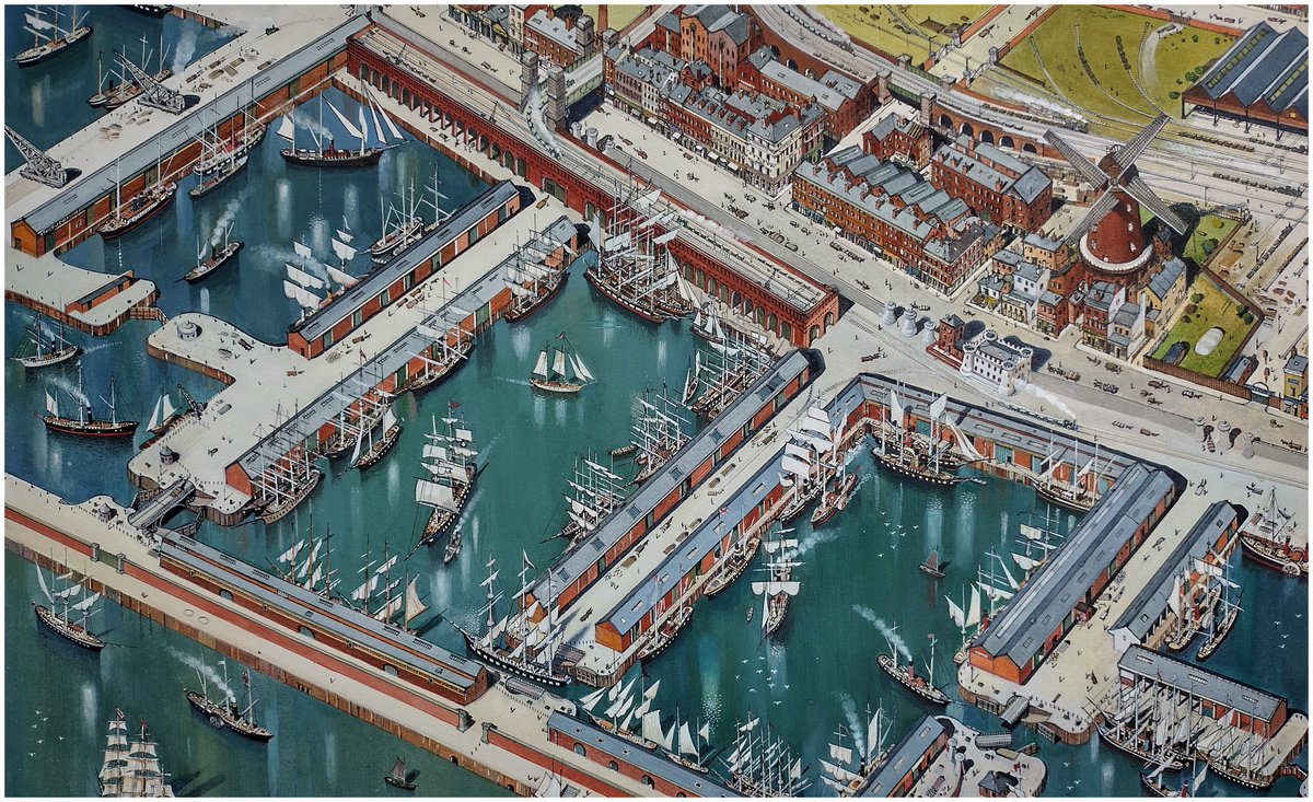 Amended version of North Docks 2 including addition of swing bridges and dock furniture at each dock passage; (with thanks to @vrsimility for his expertise and sources). The spurs dividing Wellington Dock not yet amended - for which see discussion point to follow