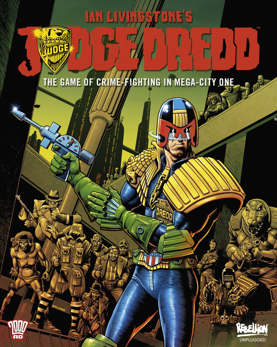 ian_livingstone's tweet photo. Delighted that my Judge Dredd board game published 40 years ago by Games Workshop is being updated and republished in November by @Reb_Unplugged with the same amazing box art by Brian Bolland and board art by Ian Gibson. Pre-order available here: https://t.co/dcXfqklnJX https://t.co/0PqfJN2GFJ