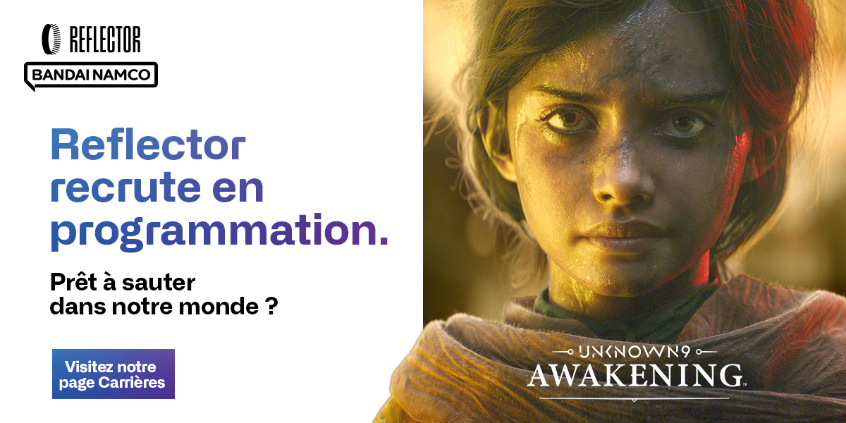 MIGSbiz's tweet photo. De chez vous ou au bureau, venez participer à la création de l'univers @Unknown9 chez @Reflector , filiale du groupe @BandaiNamcoEU. Plus de 20 postes sont actuellement à pourvoir ! 💼
👉 https://t.co/HhmtNlQfv3
#JoinReflector #JumpIntoOurWorld #MM22 https://t.co/nV6eA8fcey