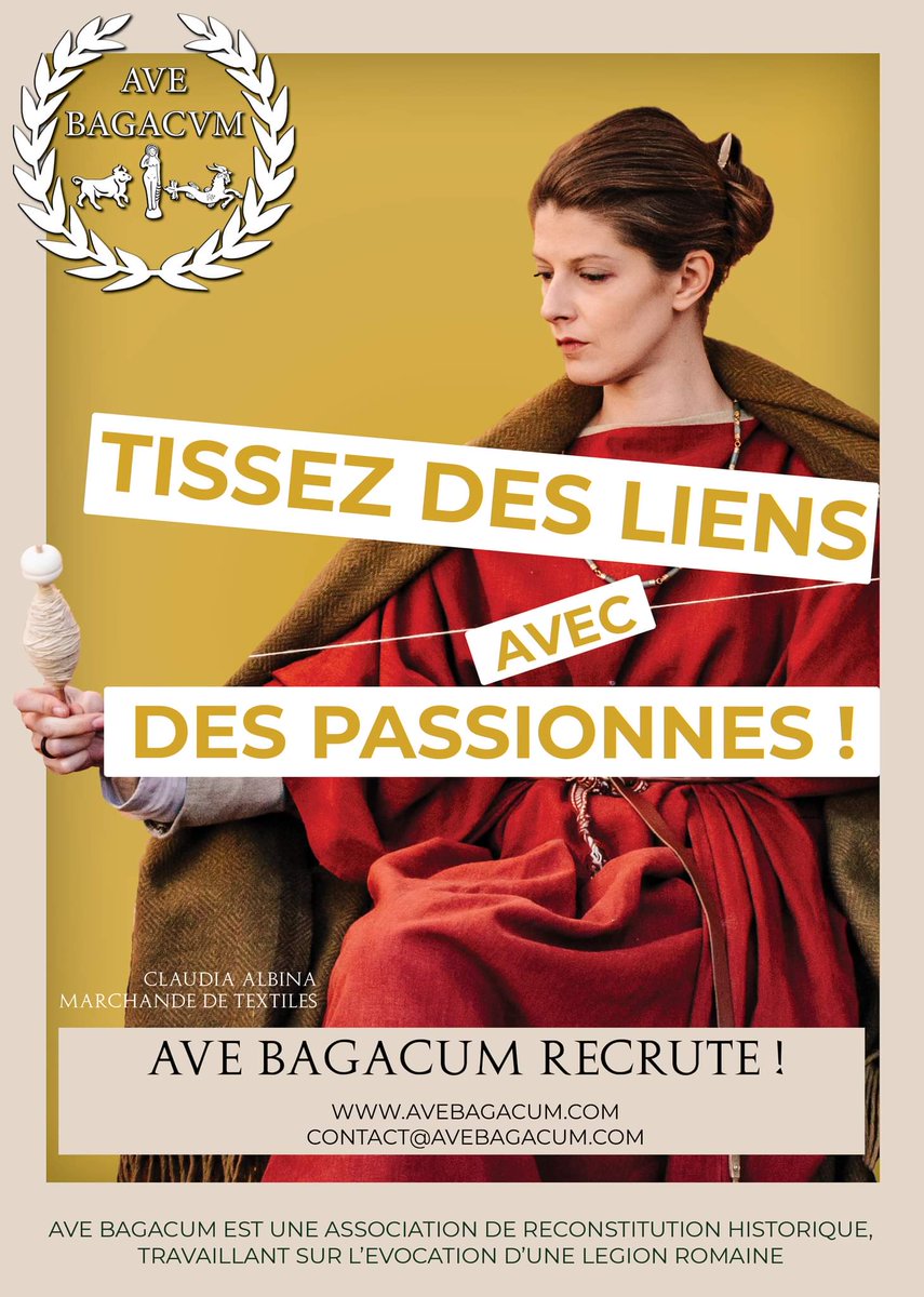 Nos légions recrutent ! 

Engagez-vous dans un projet associatif, collectif, et plongez avec nous dans la vie quotidienne d'une légion romaine. 

Partagez avec des passionnés, avec le public, et ouvrez avec nous une fenêtre sur le passé !