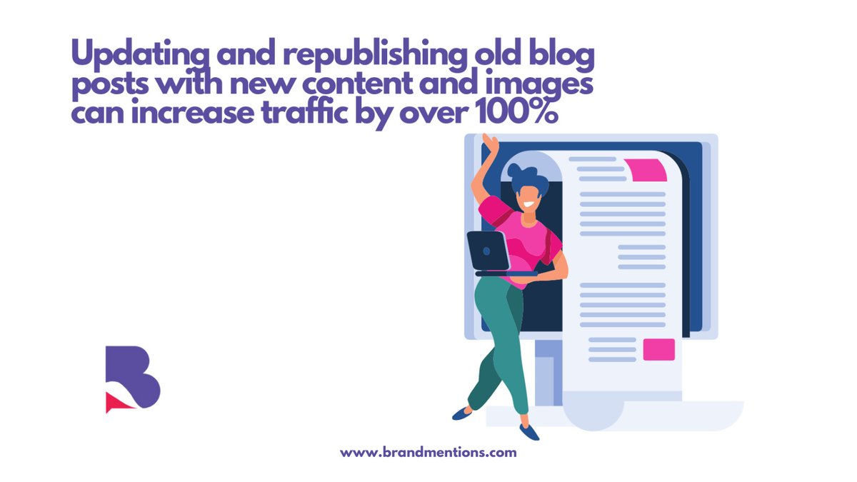 BrandMentions's tweet image. Did you know that new content and images can increase traffic on an old blog?
Here are some great #blogexamples to get inspired by 👇👇👇
bit.ly/3bSWhmF

#marketingtwitter #sociallistening #brandmonitoring #brandmentions #marketingtips #marketingtools