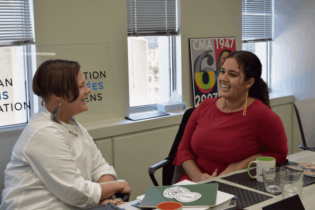 musecdn's tweet photo. Thank you to @ERuleDC for discussing with us today the importance of acknowledging the diversity of Indigenous places and creating Indigenous communities in new meeting places. Look for this interview in the next edition of #MuseMagazine, coming this Fall. https://t.co/1F8sXfzvQa
