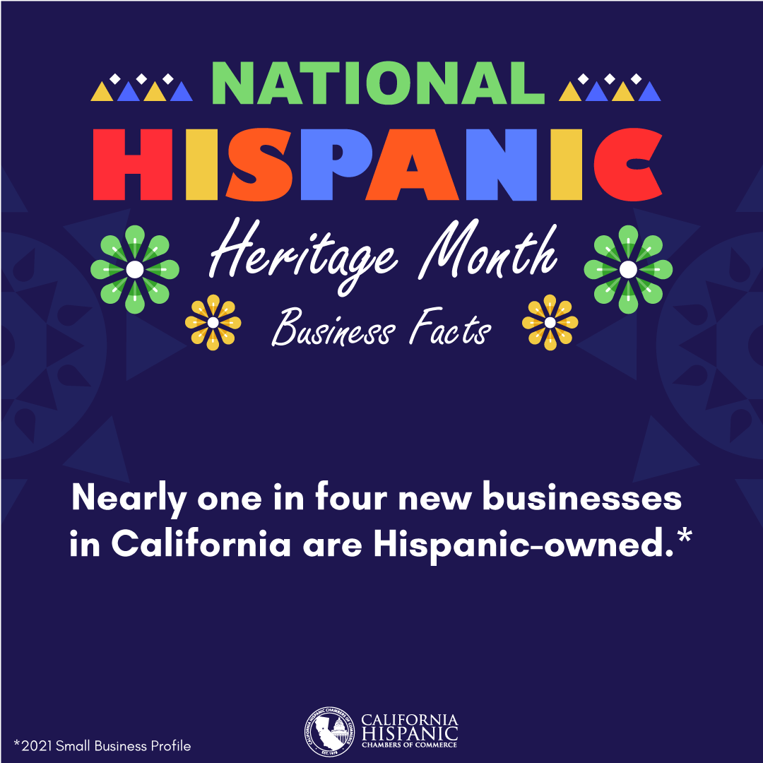 CAHispanic's tweet photo. Happy #HispanicHeritageMonth, during this time we celebrate and uplift the accomplishments of our community, including their success as part of the business community, and those that are yet to come. https://t.co/z5TAA5knxB