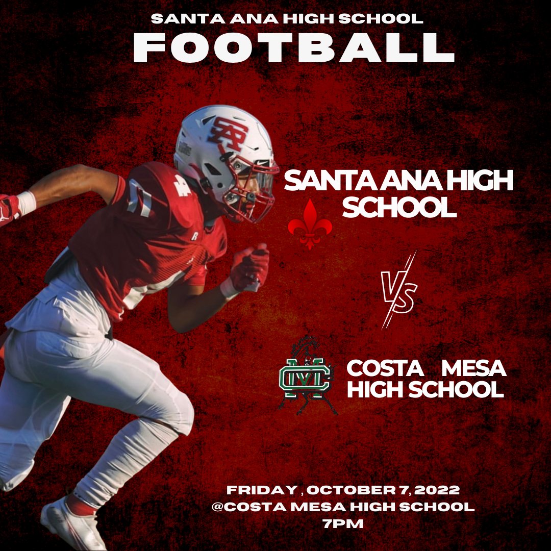 Away game this week at @ Costa Mesa High School. LETS GO SAINTS!!!! 🏈⚜️ #OnceASaintAlwaysASaint  #SahsFootball