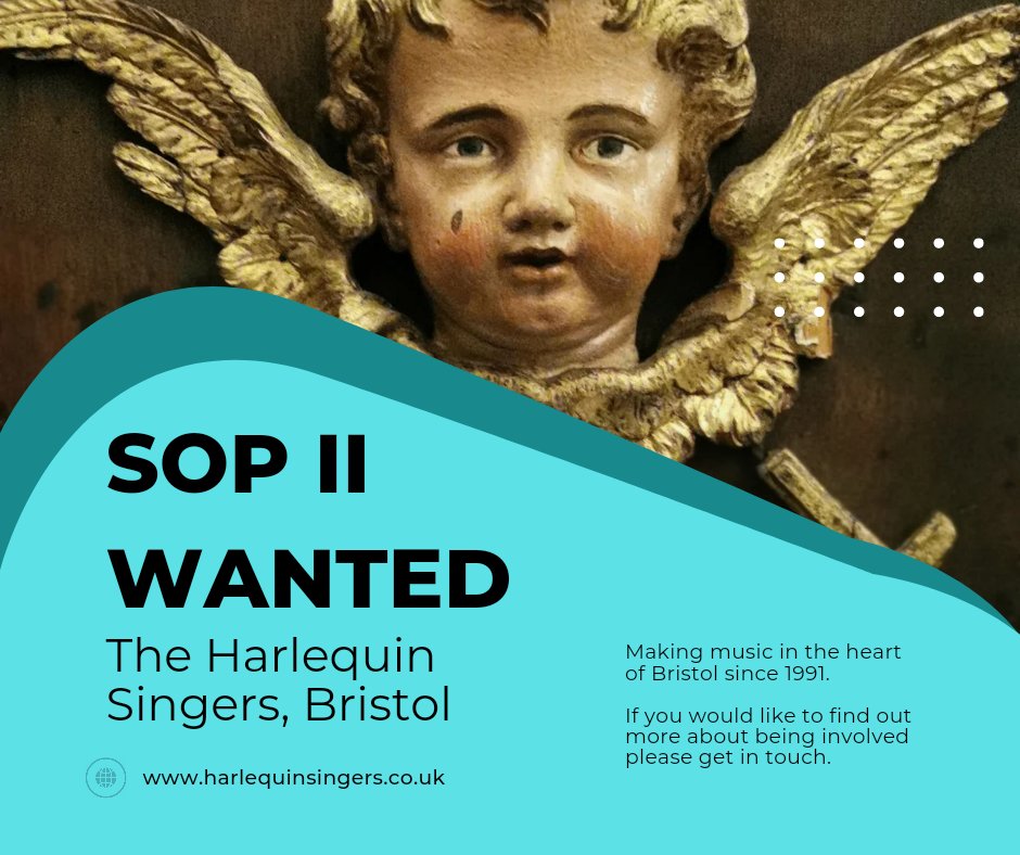 Any sops looking to join a friendly local choir? We meet in Bristol on Mondays and would love to meet you.
#makingmusic #MusicMonday