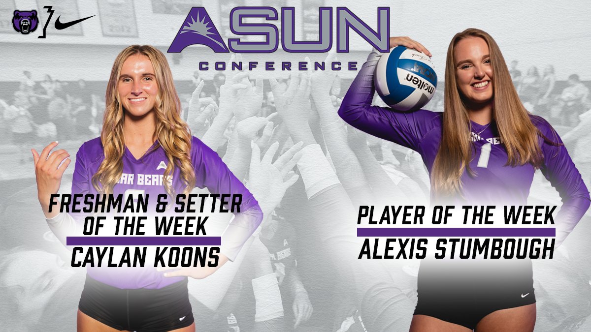 Boom💥💥 Alexis Stumbough and Caylan Koons are rewarded for their performances this past week!

Story: ucasports.com/news/2022/10/3…

#BearClawsUp x #SugaSuga