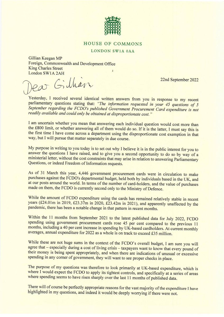 dancinginthed13's tweet photo. @The_TUC @lunaperla Perhaps they could begin by paying their own expenses as per this wonderful letter from @EmilyThornberry to the FO department https://t.co/JYtMA5HN4f