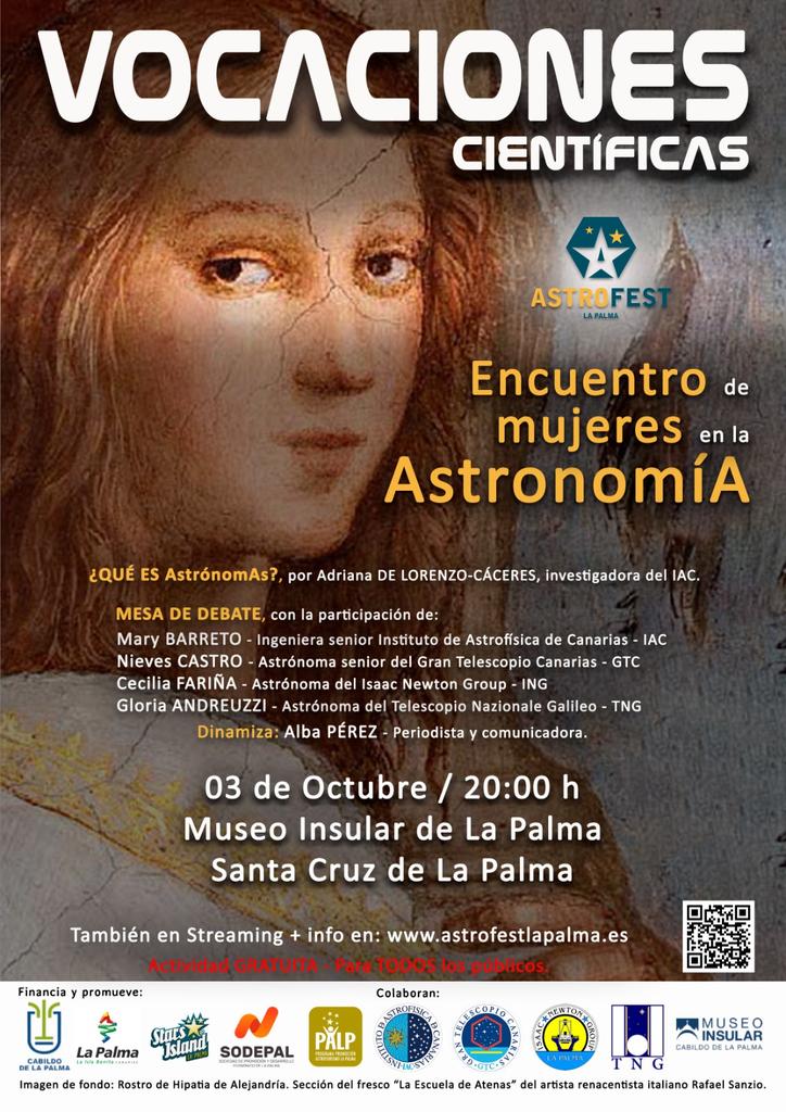 IAC_Astrofisica's tweet photo. A punto de empezar el Encuentro de Mujeres y Astronomía en el Museo Insular en Santa Cruz de La Palma. 

Puedes seguirlo en streaming!
https://t.co/nSbNcGG3XA https://t.co/tIJqRGiaSd