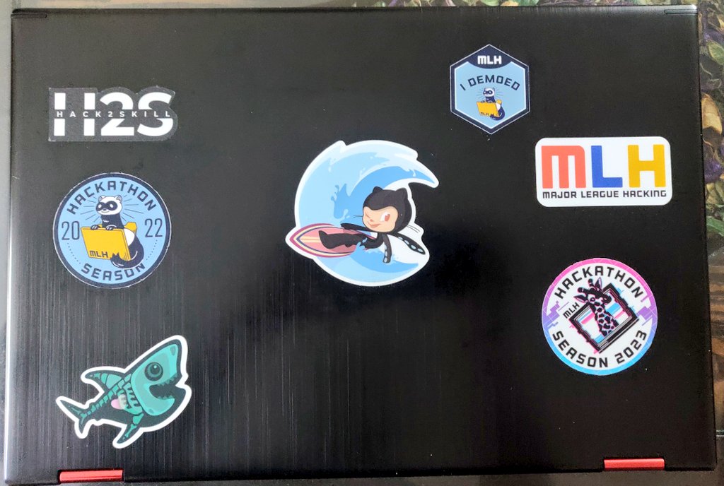 Parthbansal05's tweet photo. You know it's been an incredible #hackathon when you got these!!
Thanks @__Klaus_31452 #hackvsit @MLHacks for the stickers https://t.co/c1wBBJBxEO