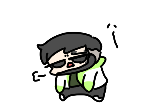 これはなんかため息してるクリプトのらくがき 