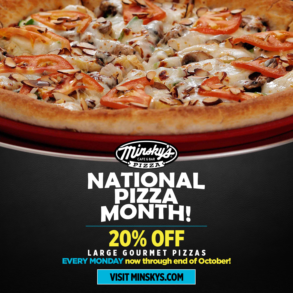 Minsky's Pizza on Twitter "Mondays in October just got better! We're
