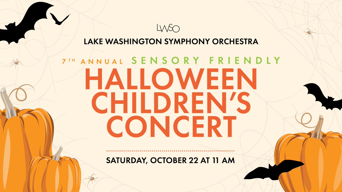Looking for a fun family event for Halloween? Check out our Sensory Friendly Halloween Concert. Details at lwso.org 🦇👻🎶🎻