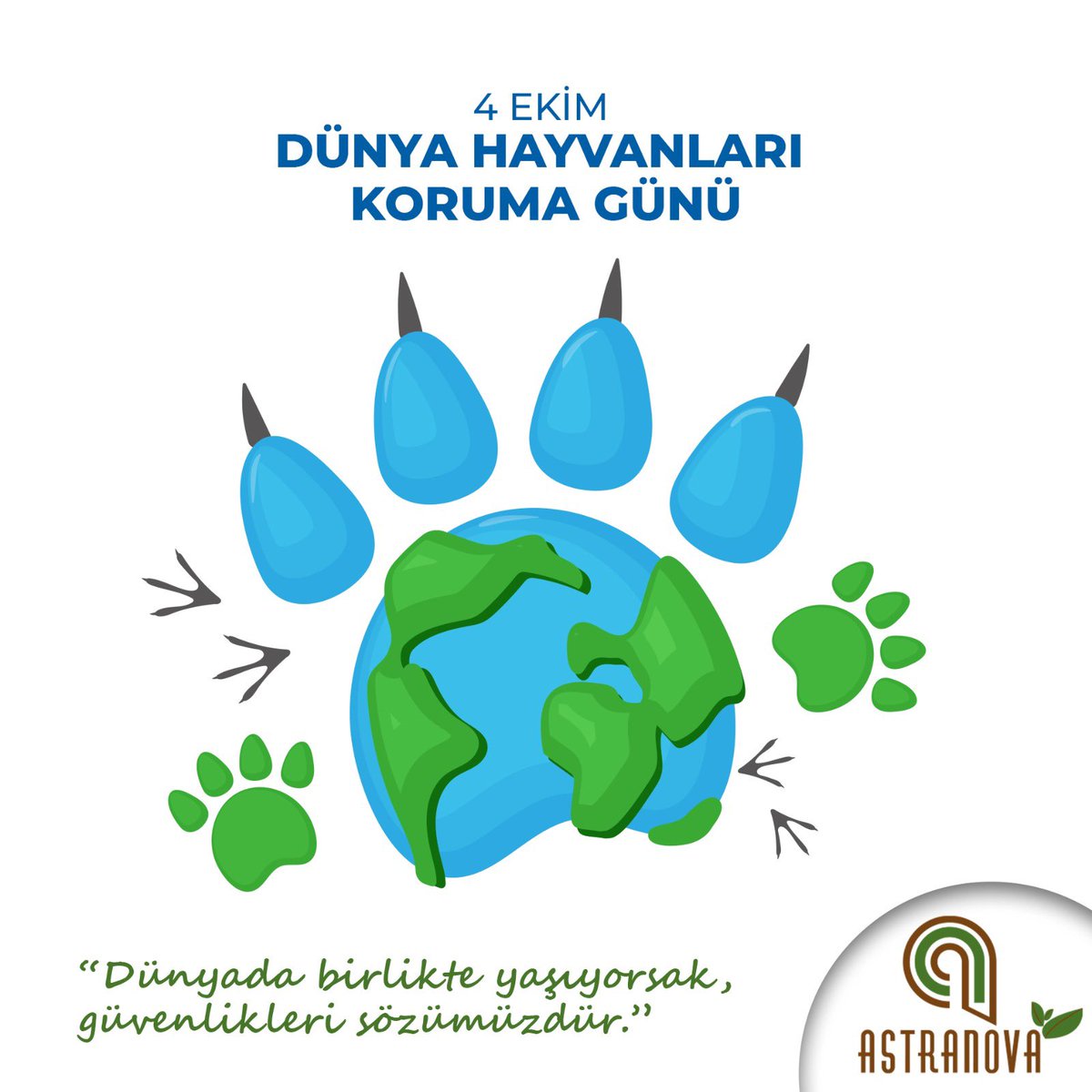 Dünyada birlikte yaşıyorsak, güvenlikleri sözümüzdür. 
#Astranova
#4ekimdünyahayvanlarıkorumagünü