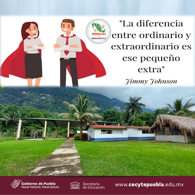 ¡EMSaD Naranjastitla les desea un excelente inicio de semana!
#SomosCECyTE
#CECyTEdeDiez