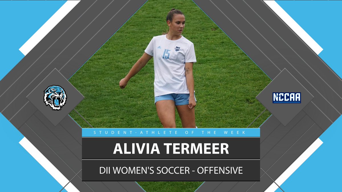 TheNCCAA's tweet photo. ⚽️ Student-Athlete of the Week ⚽️
DII Women's #NCCAASoccer - Offensive
𝐀𝐥𝐢𝐯𝐢𝐚 𝐓𝐞𝐫𝐌𝐞𝐞𝐫, Grace Christian University
https://t.co/uyV811RO1I | #PlayForHim https://t.co/TOKxj7YhaE
