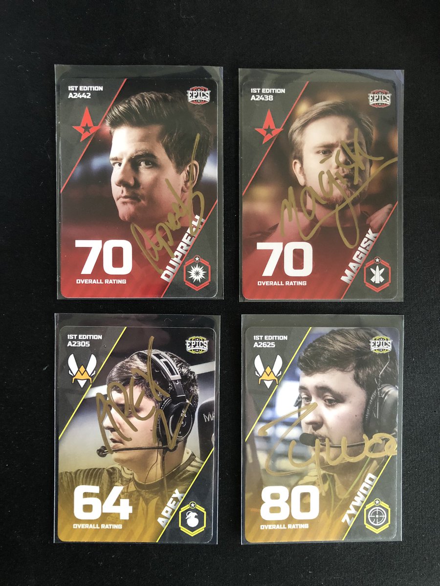 Congrats <a href="/TeamVitality/">Team Vitality 🐝</a>! 🏆 

Another giveaway for all you Vitality fans out there! 🐝 

To enter:
✅ Like, RT, &amp; Follow <a href="/lu1gi_csgo/">Matt</a> 
✅ Comment your favorite Vitality Player

I’ll be drawing 5 winners on Oct 11th! 🎉 

#KolexCards | <a href="/KolexGG/">Kolex</a>

#VforVictory #CSGO #ESLProLeague