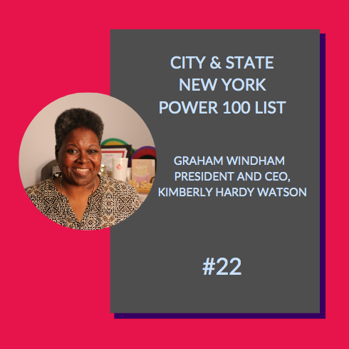 GrahamWindham's tweet photo. Thank you @CityAndStateNY for naming Graham Windham CEO and President Kimberly Hardy Watson to, "The 2022 Nonprofit Power 100 List!" 🥳💪🏾🎉 #nonprofit #NewYorkCity #grahamtastic https://t.co/cfeXFHhgzs https://t.co/NIS4CNM4x2