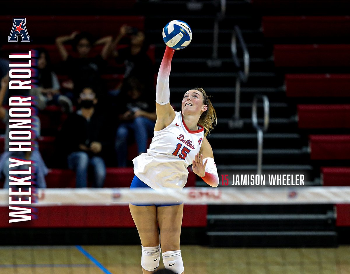 SMU Volleyball (@smuvolleyball) on Twitter photo Congratulations Jamison Wheeler on making the <a href="/American_VBall/">American Volleyball</a> honor roll
#PonyUpDallas Congratulations Jamison Wheeler on making the <a href="/American_VBall/">American Volleyball</a> honor roll
#PonyUpDallas