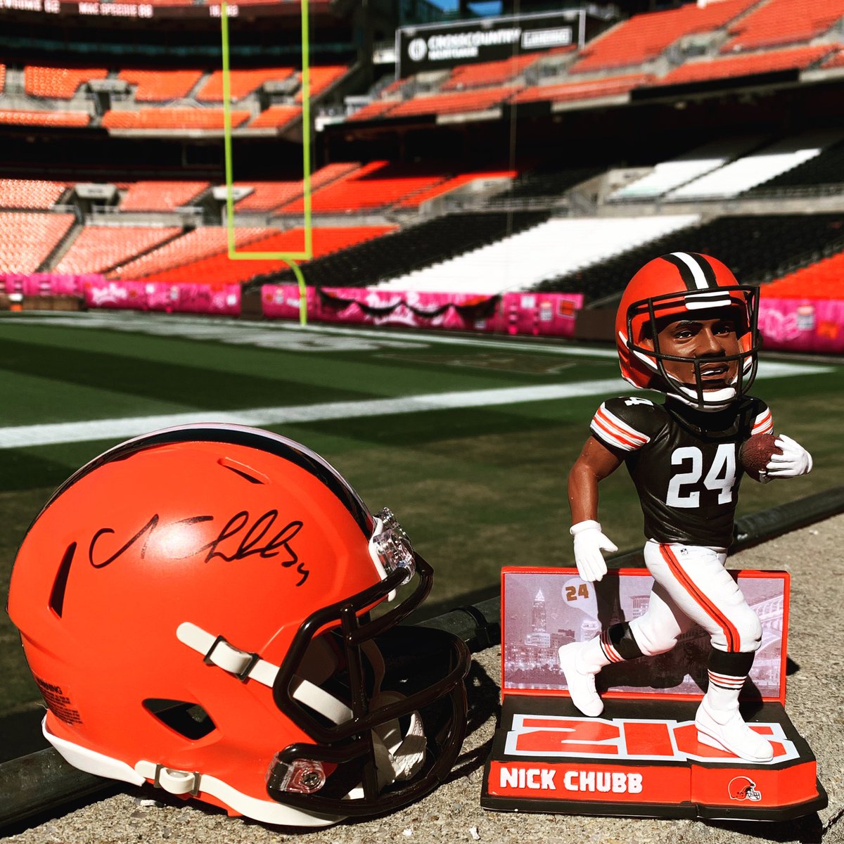 🔥Bobblehead of the Month🔥
Make sure to stop by the Pro Shop this Friday for the release of our Limited Edition @nchubb27 Bobblehead before they are sold out! You can enter in a raffle drawing upon purchase of Bobblehead to earn a chance to win a Signed Mini Helmet by #RB1