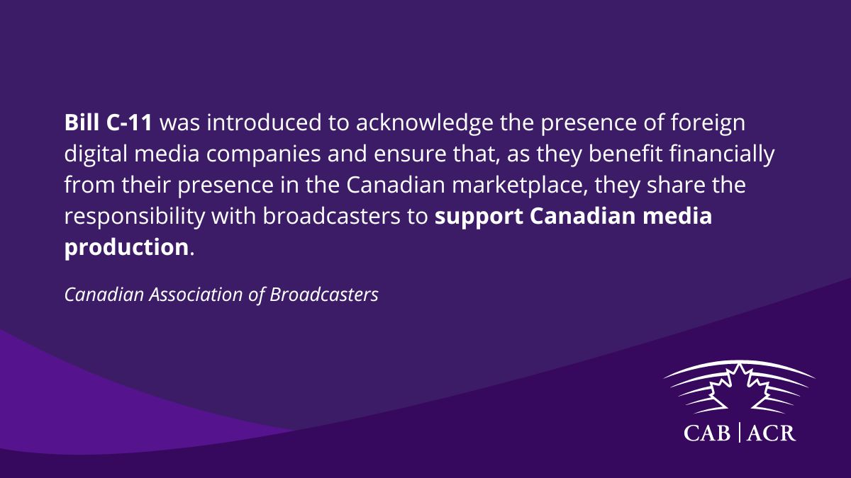 CAB_ACR's tweet photo. Read more: https://t.co/NFYXilorYr

#billc11 #canadianbroadcasting #broadcastingact https://t.co/PzdqdYn0Np