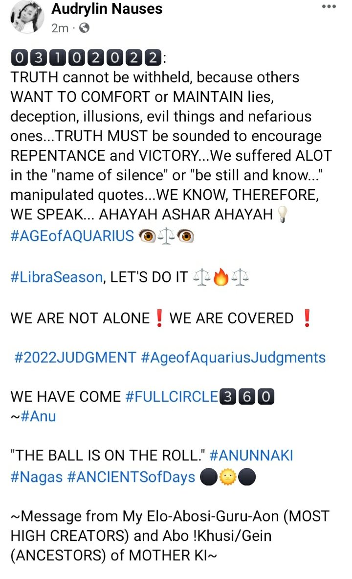 soul_frequency's tweet photo. 0️⃣3️⃣1️⃣0️⃣2️⃣0️⃣2️⃣2️⃣:
TRUTH: TITA GE A AMA (eYe AM THE TRUTH)...SITA GE A AMA (WE'RE THE TRUTH)🔥⚖🔥
#LibraSeason ⚖👑⚖
3️⃣6️⃣0️⃣12-POINTED STAR⚖
#OGDOADOFKHUMNU #SEDNA #ENNEADOFON #ANUNNAKI #RA #MOORS #KRSTS #HATSHEPSUT #ANCESTORS #ATLANTIS #BEAUTIFUL7️⃣
#Empress👑
#DFE🔥 https://t.co/LcwtTWdX26