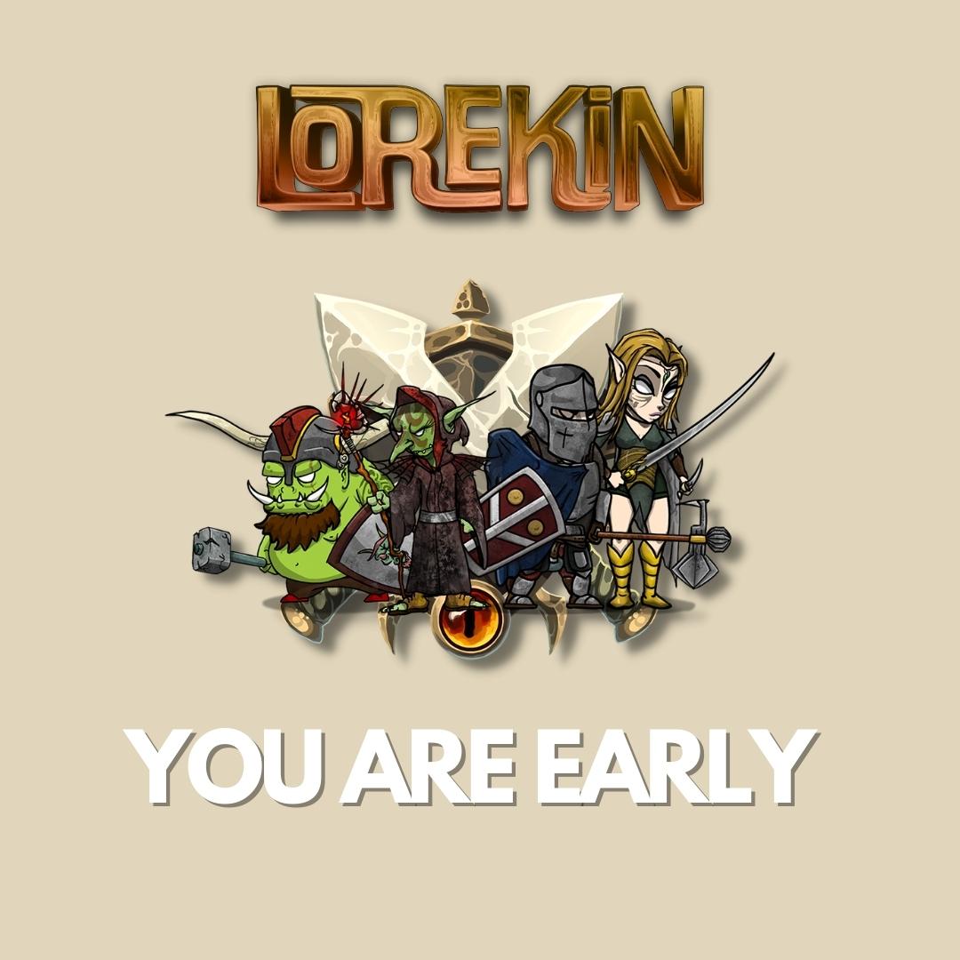 You are EARLY!🔮

Interact &amp; open DMs to claim your spot in the Kingdom.👑

🪄Follow <a href="/LorekinNFT/">Lorekin - Adventure of Swords & Sorcery 🔮</a> 
🪄Like
🪄RT