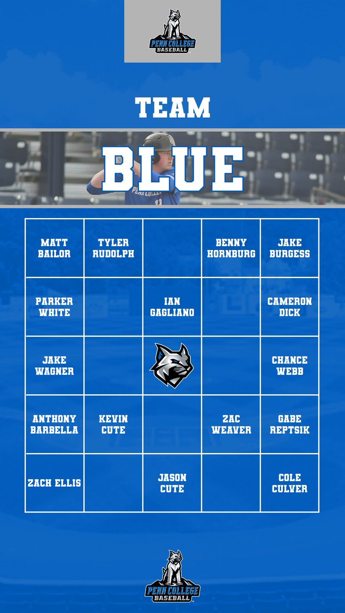 PCTBaseball's tweet photo. The teams are set! It’s the annual Black &amp; Blue Classic this Sunday at 12:00 PM at Bowman Field. Come out and support your ‘23 Wildcats! #GoPCTBaseball #TheBrotherhood #Chip https://t.co/scptszsvy6