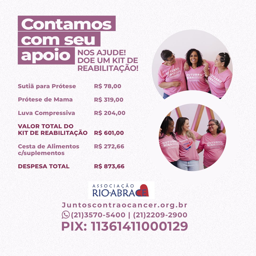 rioabracerj's tweet photo. Toda ajuda é muito bem vinda e muda a vida de uma mulher em tratamento.❤️
-
-
❤️❤️❤️DOE AGORA❤️❤️❤️
•Santander: Ag. 1531 - C/C. 13001804-1
• Banco Itaú: Ag. 0530- C/C. 58249-3
• Caixa Econômica e Lotéricas: Ag. 3590 Op.003 -
C/C. 1068-7
• PIX: 11361411000129
-
-
#rioabrace https://t.co/cMmWvsdJNA