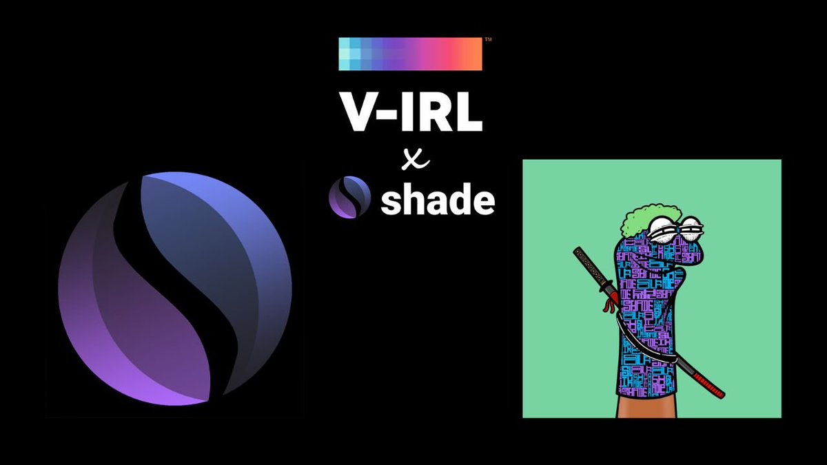 We are excited to announce V-IRL for season 3 with illikoi 👀👀

To celebrate we are giving away some prizes! 

✅ 5 Shade 
✅ SCRT Sock Society NFT To win: 

Like &amp; Follow - <a href="/Shade_Protocol/">Shade Protocol ❎</a> / <a href="/V_IRL_DROPS/">V-IRL</a> / <a href="/illikoigoods/">Illikoigoods</a>

 RT, Tag a few friends! Winner picked Friday!

$SHD $SCRT