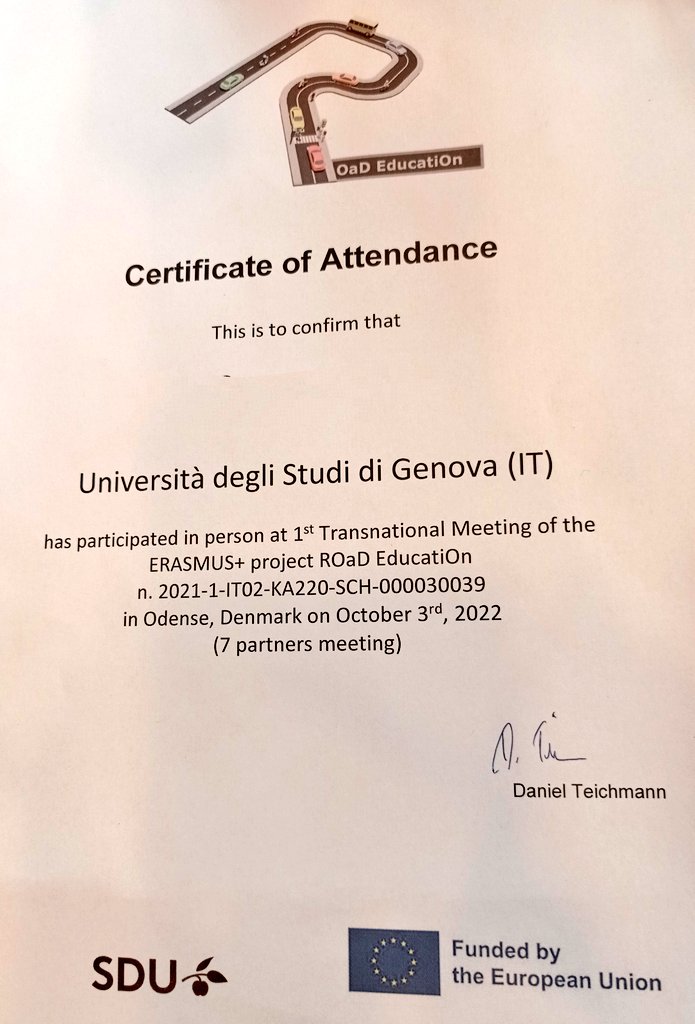 rodeoEu's tweet photo. The first #transnational #meeting in #odense #denmark has ended!
@UniSouthDenmark, @ScuolaRobotica and @NeuroLabUniGe have shown their preliminary results, and all the partners have agreed on how to proceed! #faip @FundatiaEuroEd @iomtal @umfgrigoretpopa #roadeducation #erasmus+ https://t.co/hmfClyWm4E