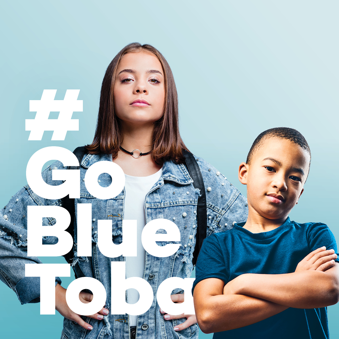 TobaCentre's tweet photo. In support of Child Abuse Awareness month, join us in covering MB blue to support the children of our Province. 
1. Wear blue on Oct 24. Post your photos on social using #GoBlueToba
2. Share our posts!
3. Host your own event to raise awareness and critical funds for Toba Centre. https://t.co/nfccn13Ym2