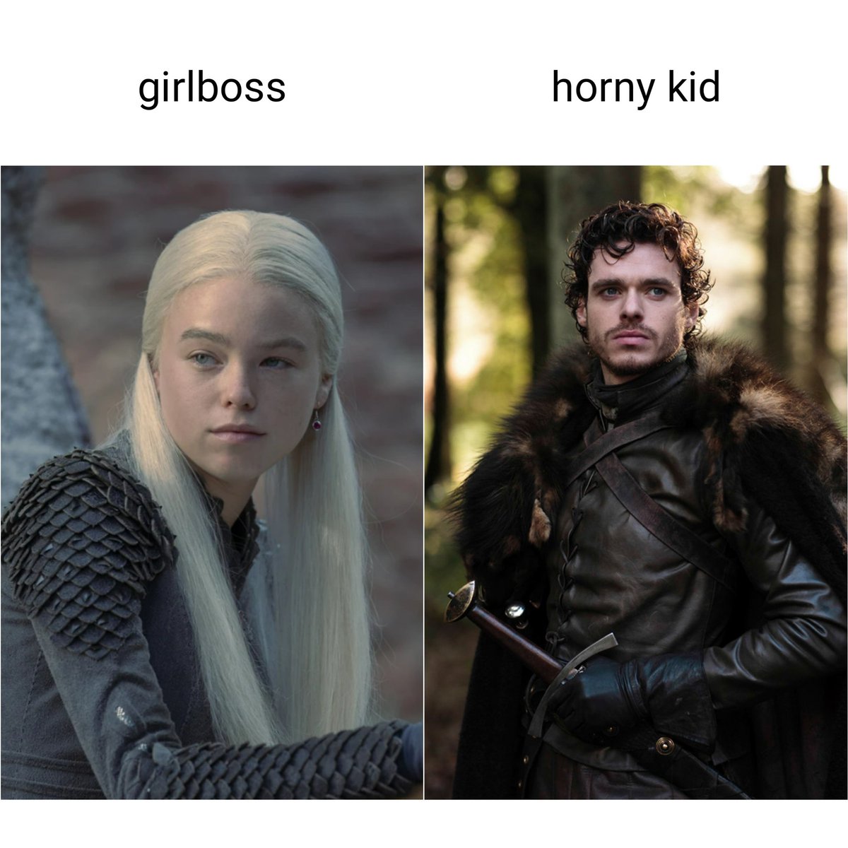 jufablade_'s tweet photo. I BEEN SAYING why does everyone support rhaenyra avoiding her duties but as soon as any other character, robb for example does it they're stupid and it's their fault they lost #HouseOfTheDragon https://t.co/YwdLN8OQpk