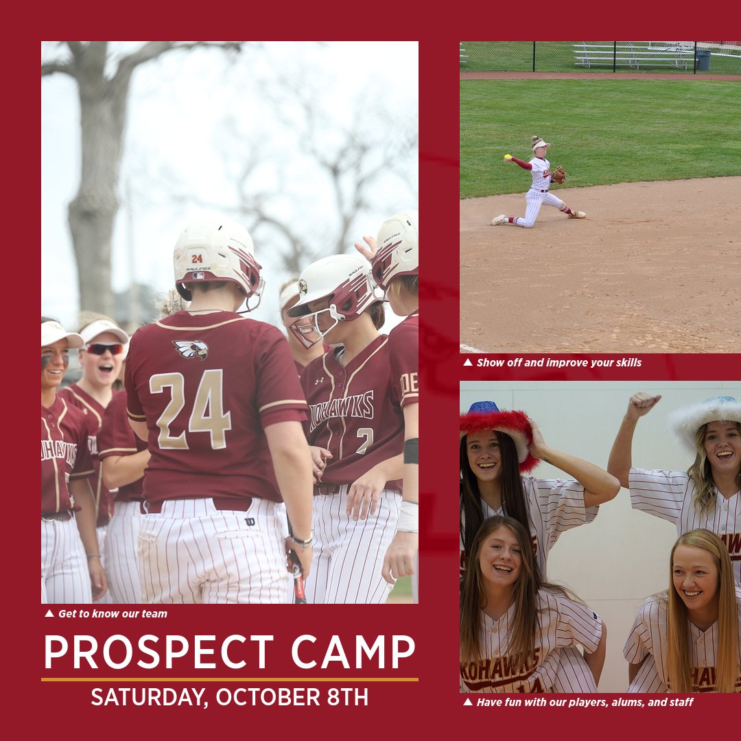 It's not too late to join the fun! Join us this Saturday, October 8th, for our fall prospect camp! The Kohawks are excited to have the opportunity to work with a great group of high school players. softball.coecamps.com