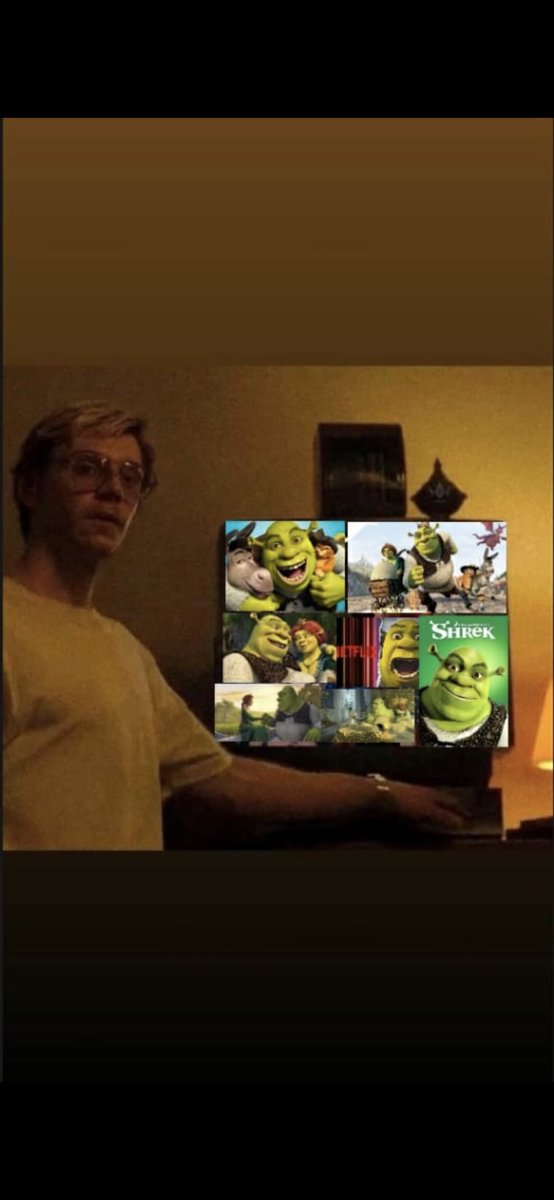 "Ya te dije que primero veremos la maratón de Shrek y después podrás irte".